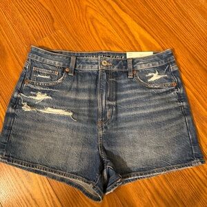 American Eagle Outfitters Distressed Blue Jean Shorts